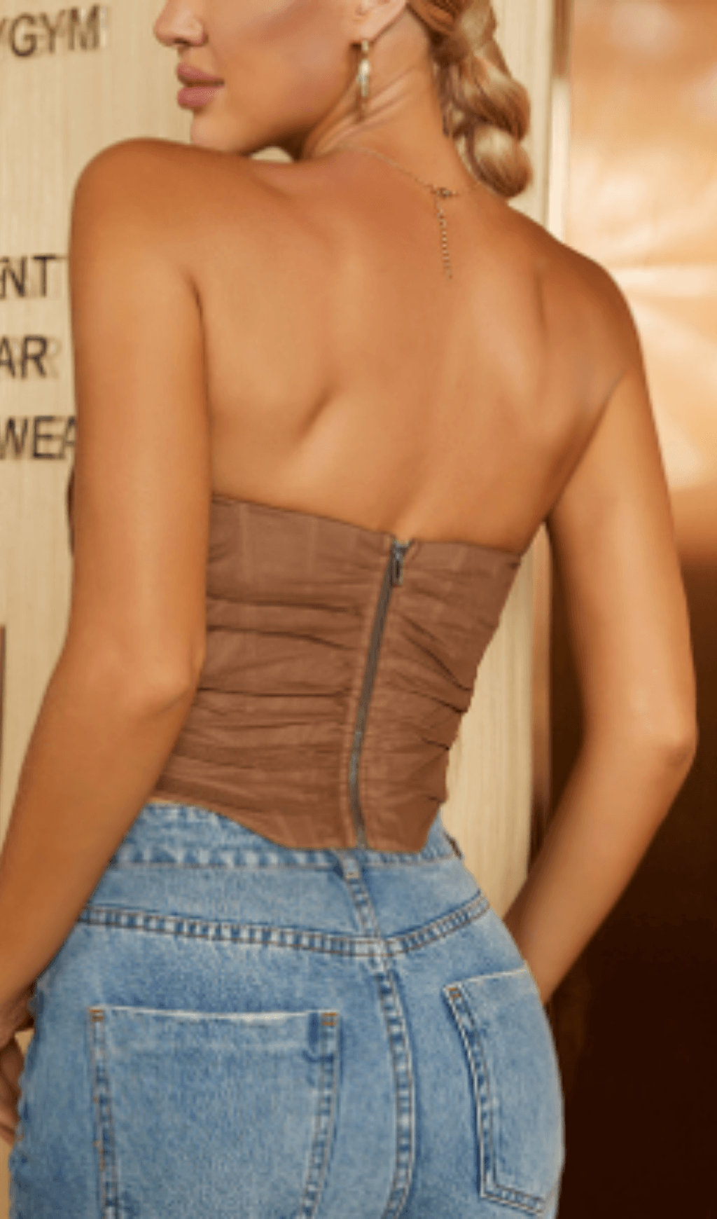 Herringbone mesh corset styleofcb 