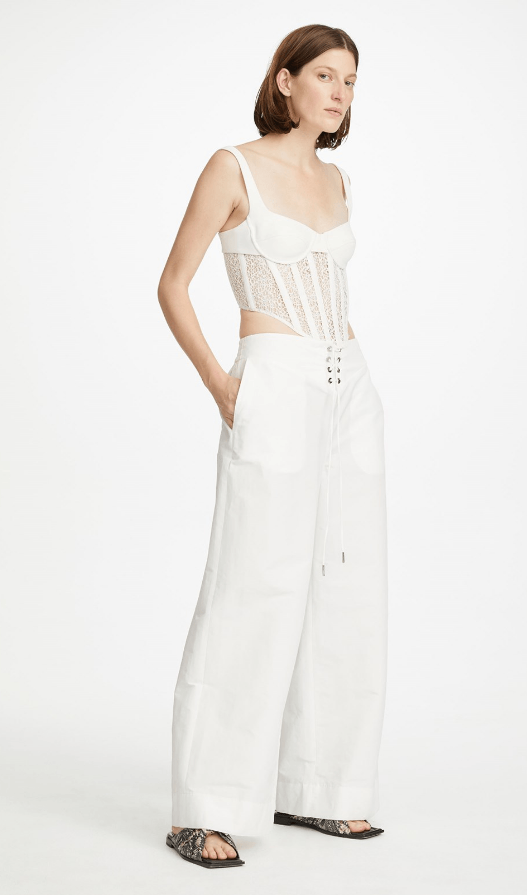 Hollow lace mesh top styleofcb 