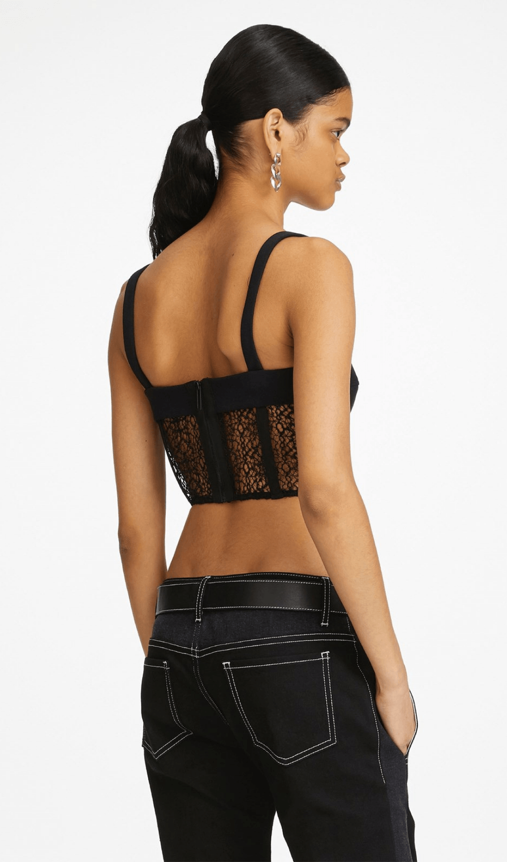 Hollow lace mesh top styleofcb 