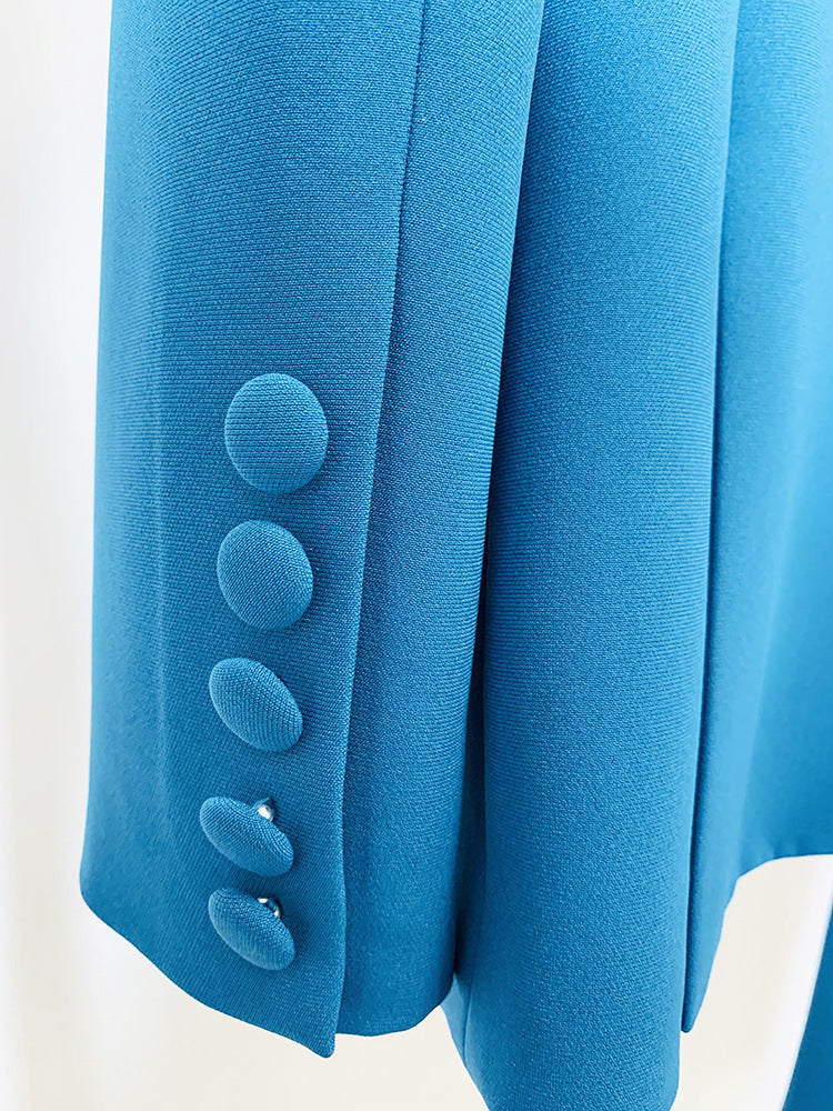 RHINESTONE BLAZER SET IN BLUE