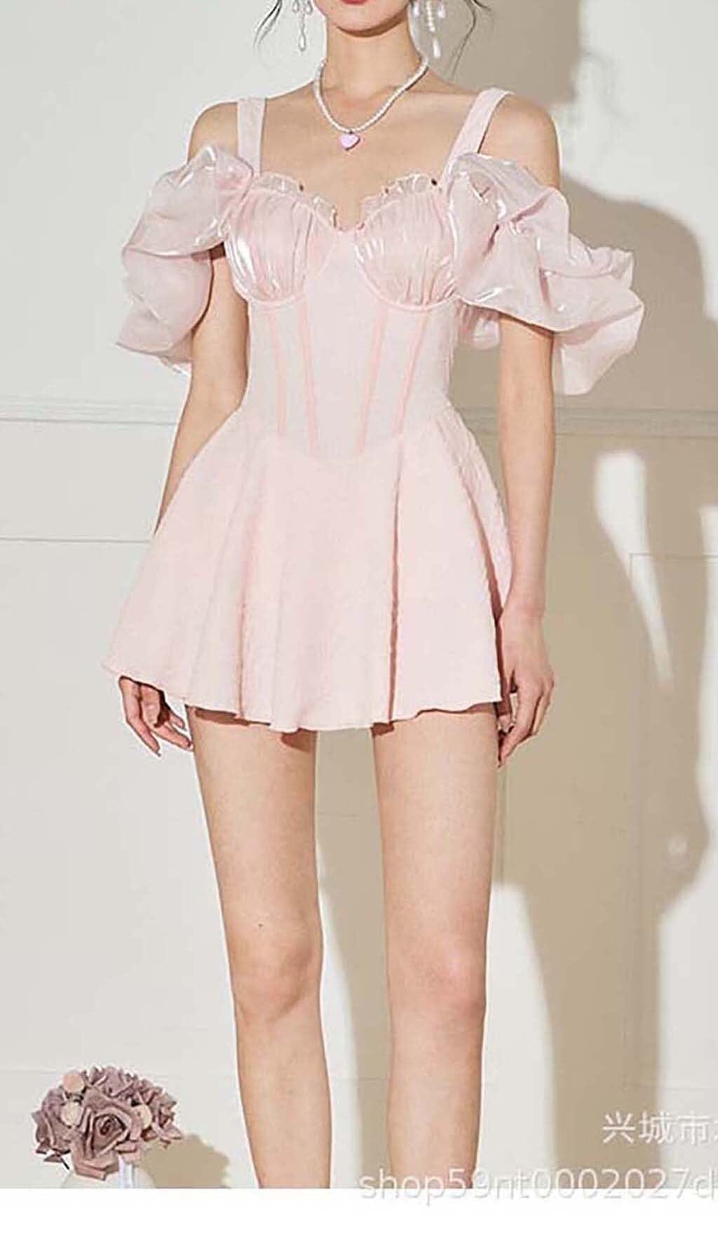 OFF THE SHOULDER BOUFFANT SWIMSUIT DRESS styleofcb 