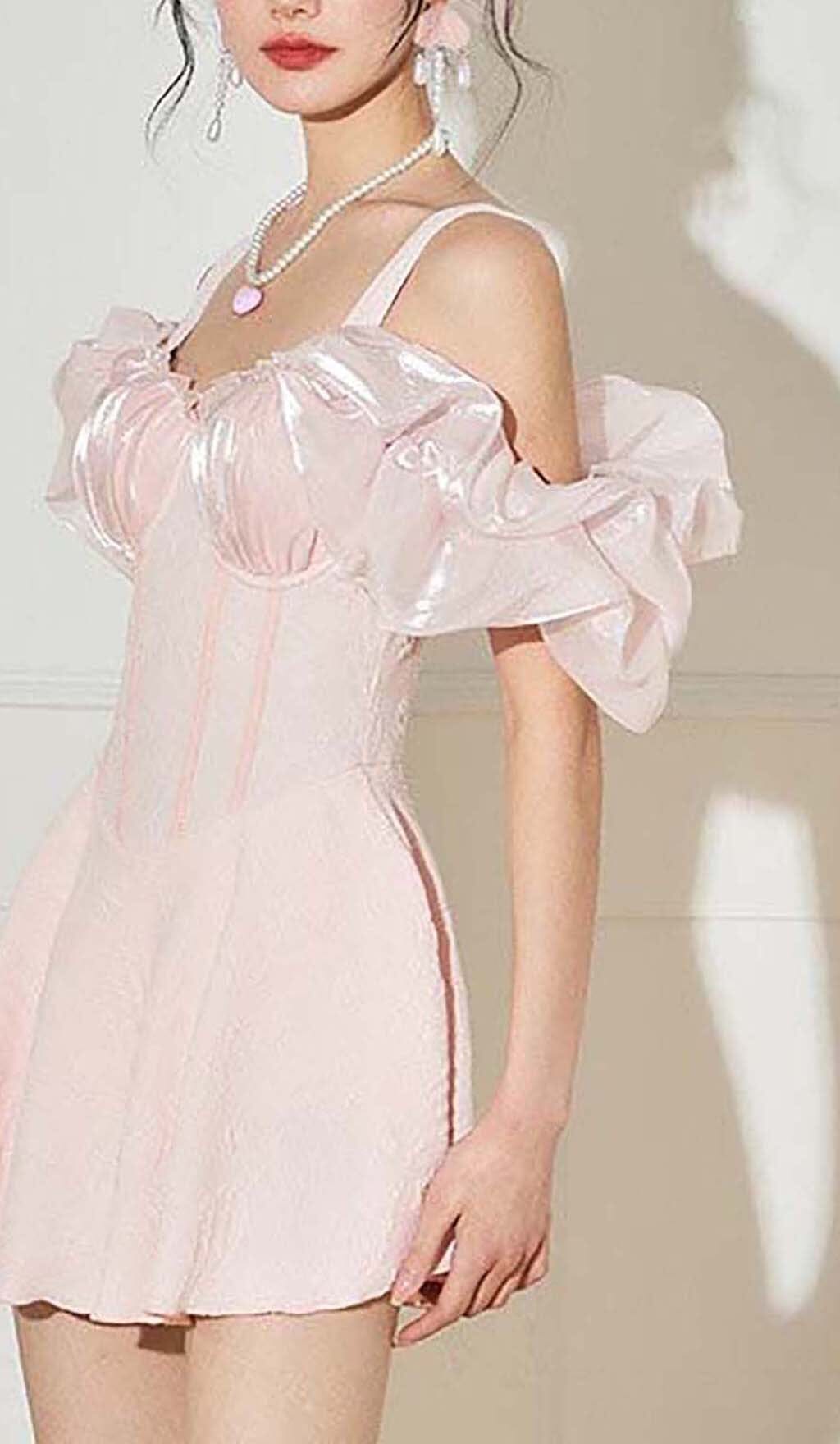 OFF THE SHOULDER BOUFFANT SWIMSUIT DRESS styleofcb 