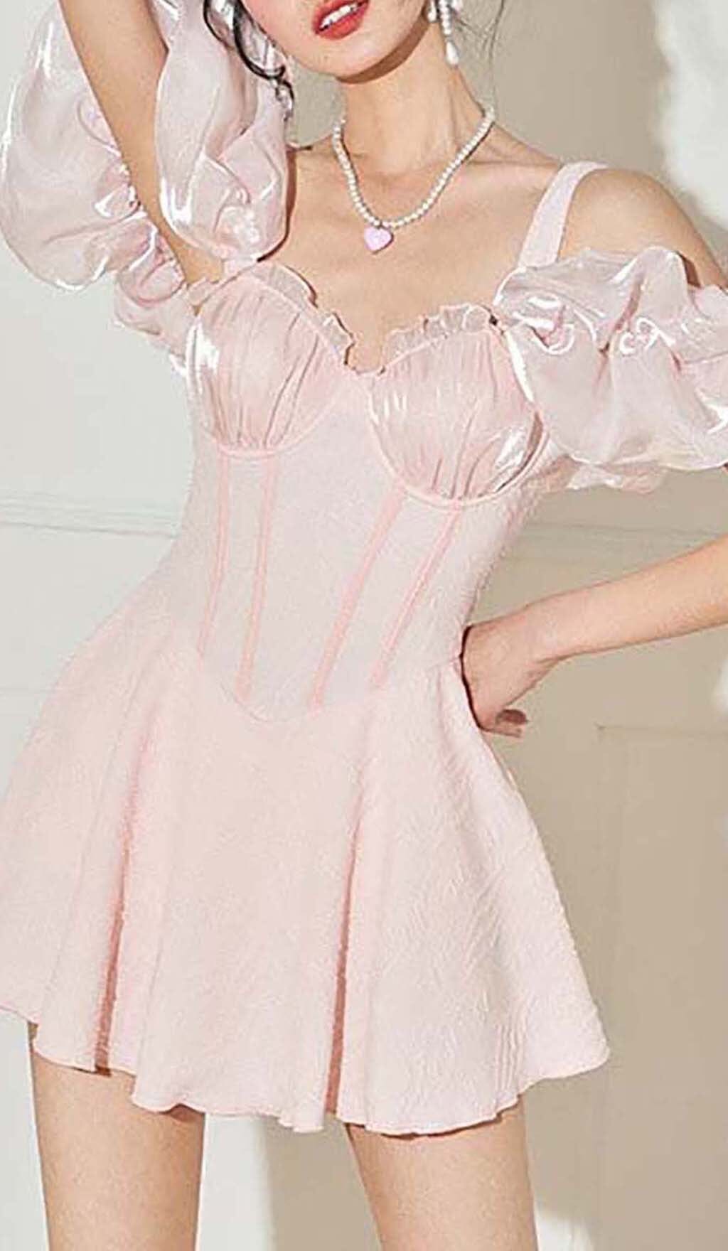 OFF THE SHOULDER BOUFFANT SWIMSUIT DRESS styleofcb 