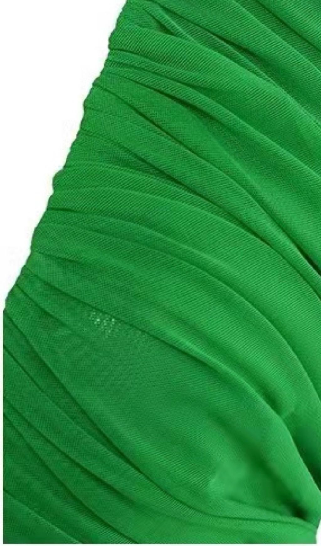 PLUNGE RUCHED MINI DRESS IN GREEN Dresses styleofcb 