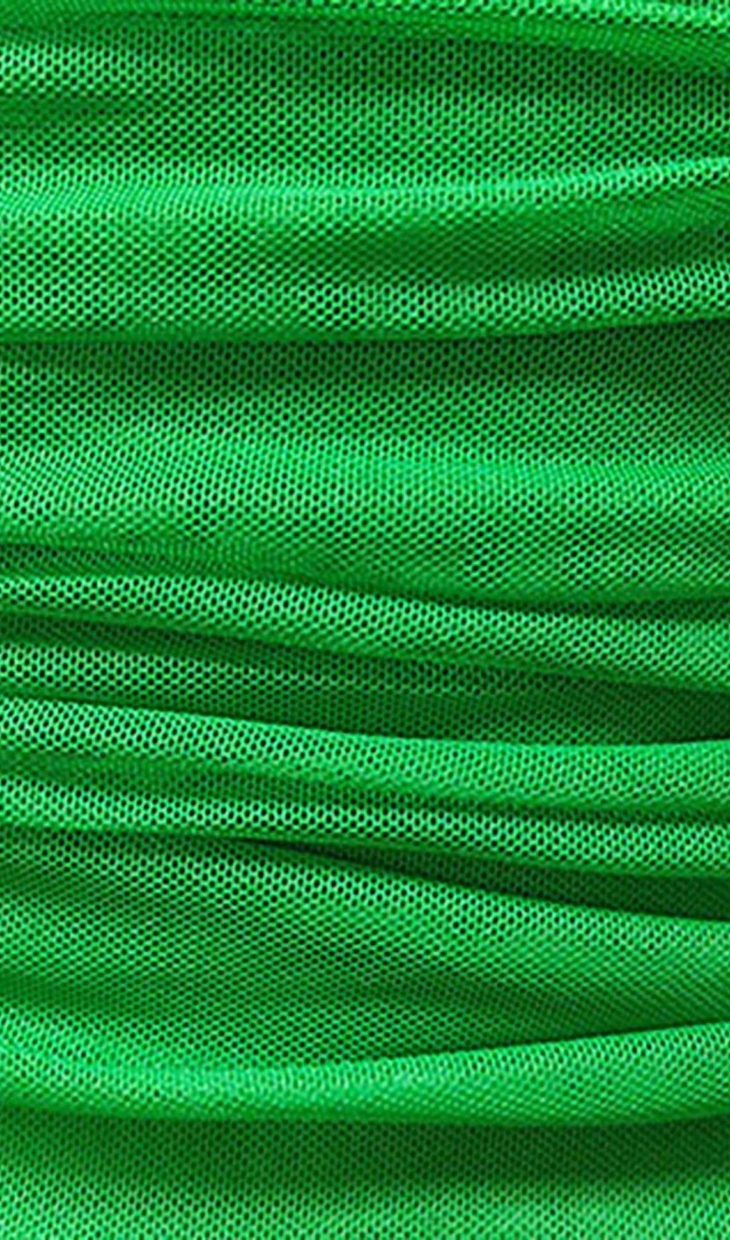 PLUNGE RUCHED MINI DRESS IN GREEN Dresses styleofcb 