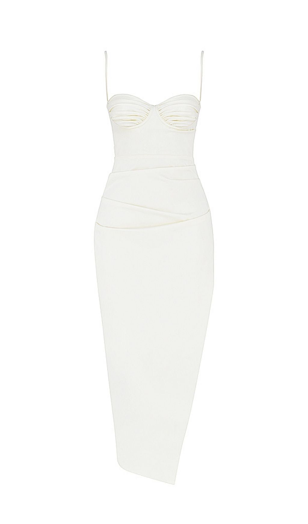 SATIN SLIT CORSET MAXI DRESS IN IVORY Dresses styleofcb 