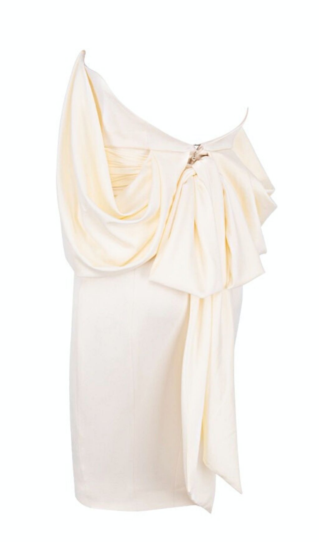 SATIN STRAPLESS DRESS IN IVORY Dresses styleofcb 