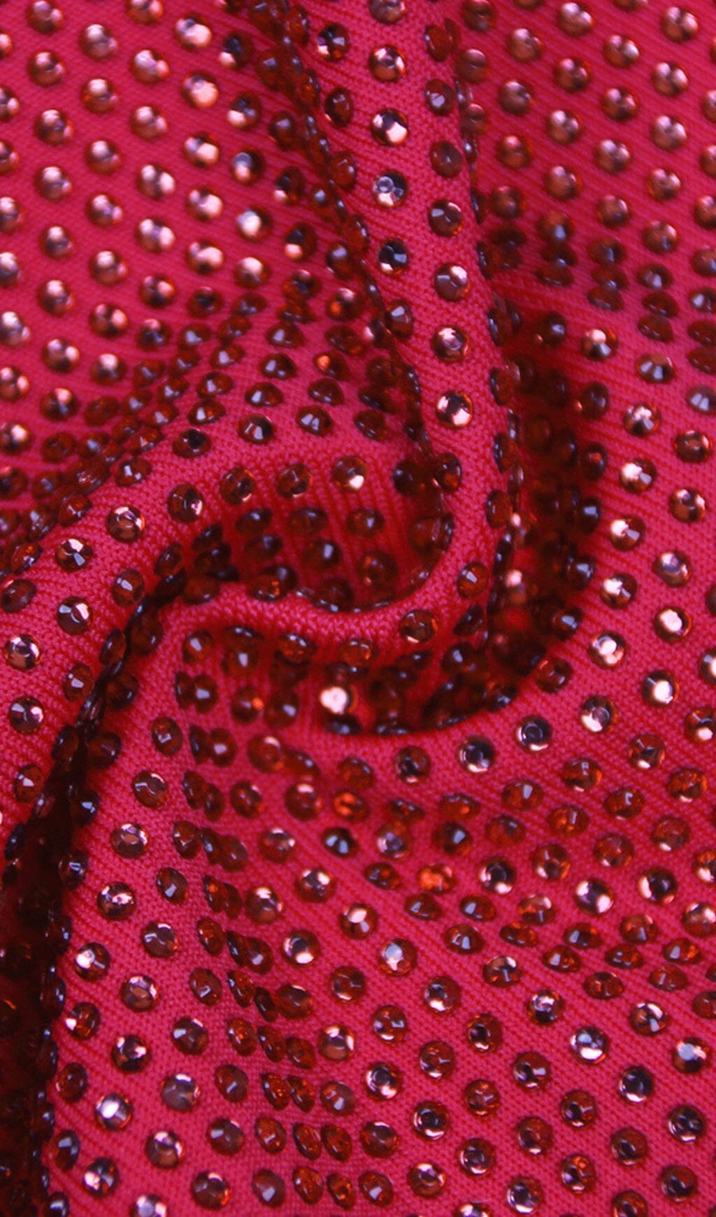 SEQUIN BANDEAU MINI DRESS IN DEEP CRIMSON DRESS styleofcb 