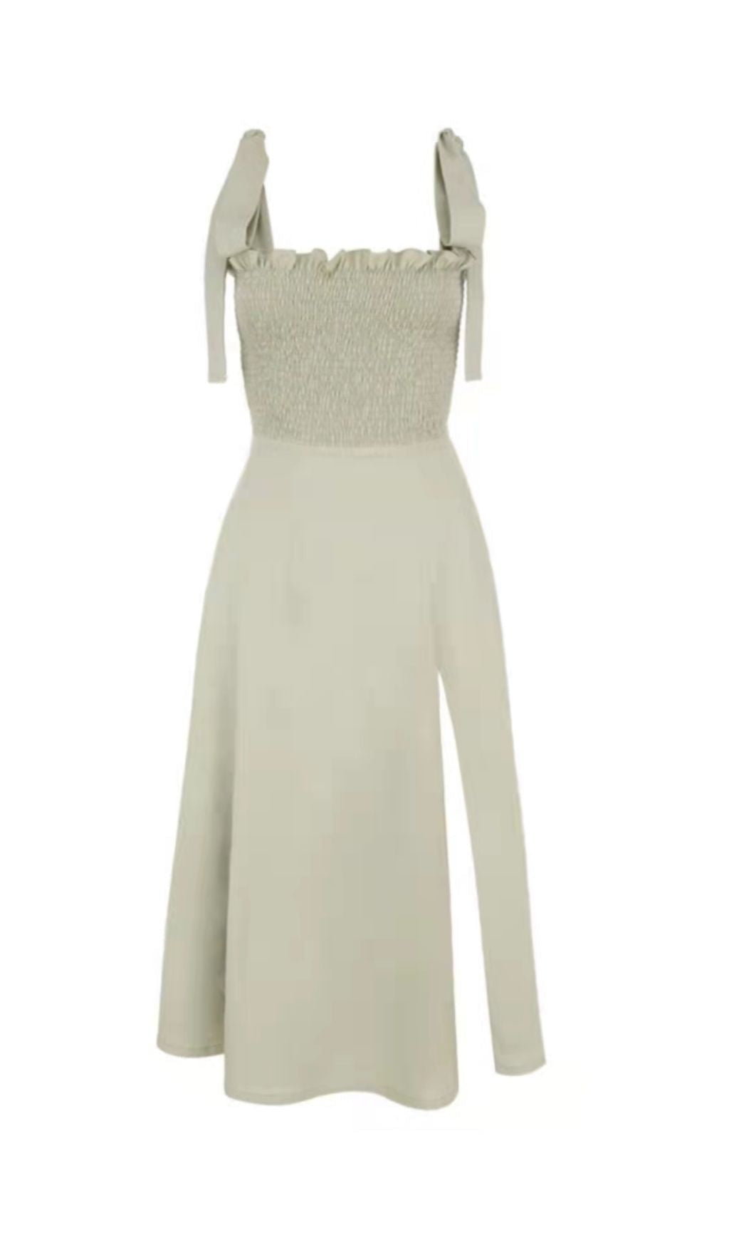 SLIT MIDI DRESS IN GREEN Dresses styleofcb 