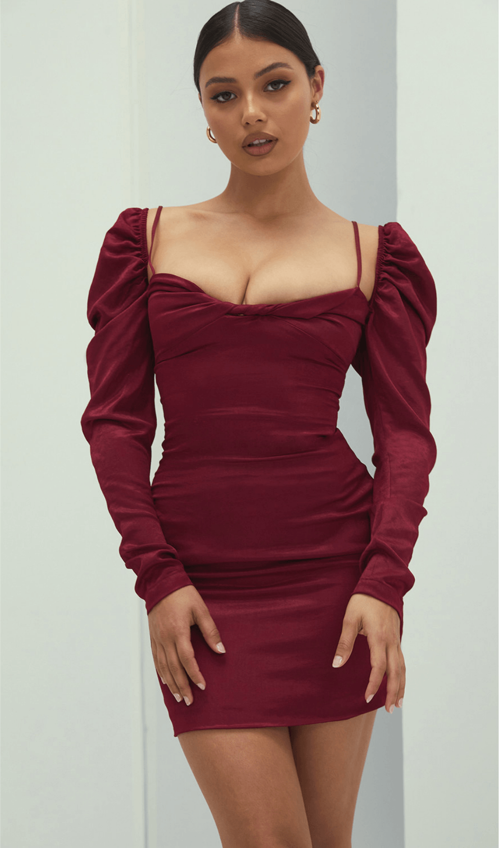 Square neck slim dress styleofcb 