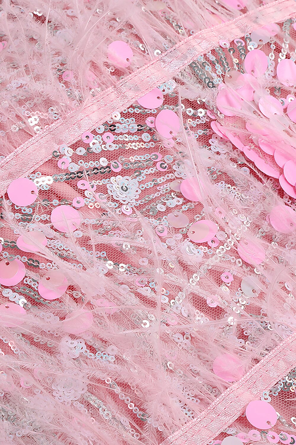 STRAPLESS SEQUINS SHINY GLITTER DRESS IN PINK Sequins Dress styleofcb 