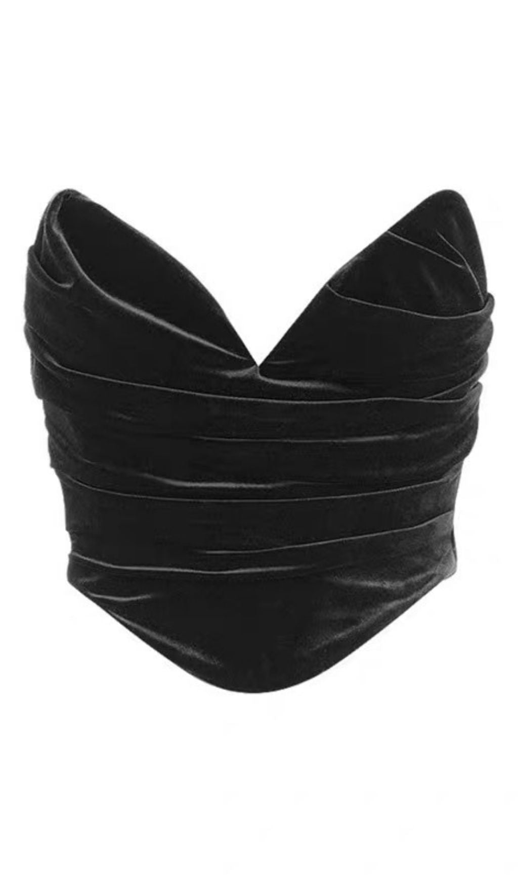 Velvet corset with steel forks. ohmogo 