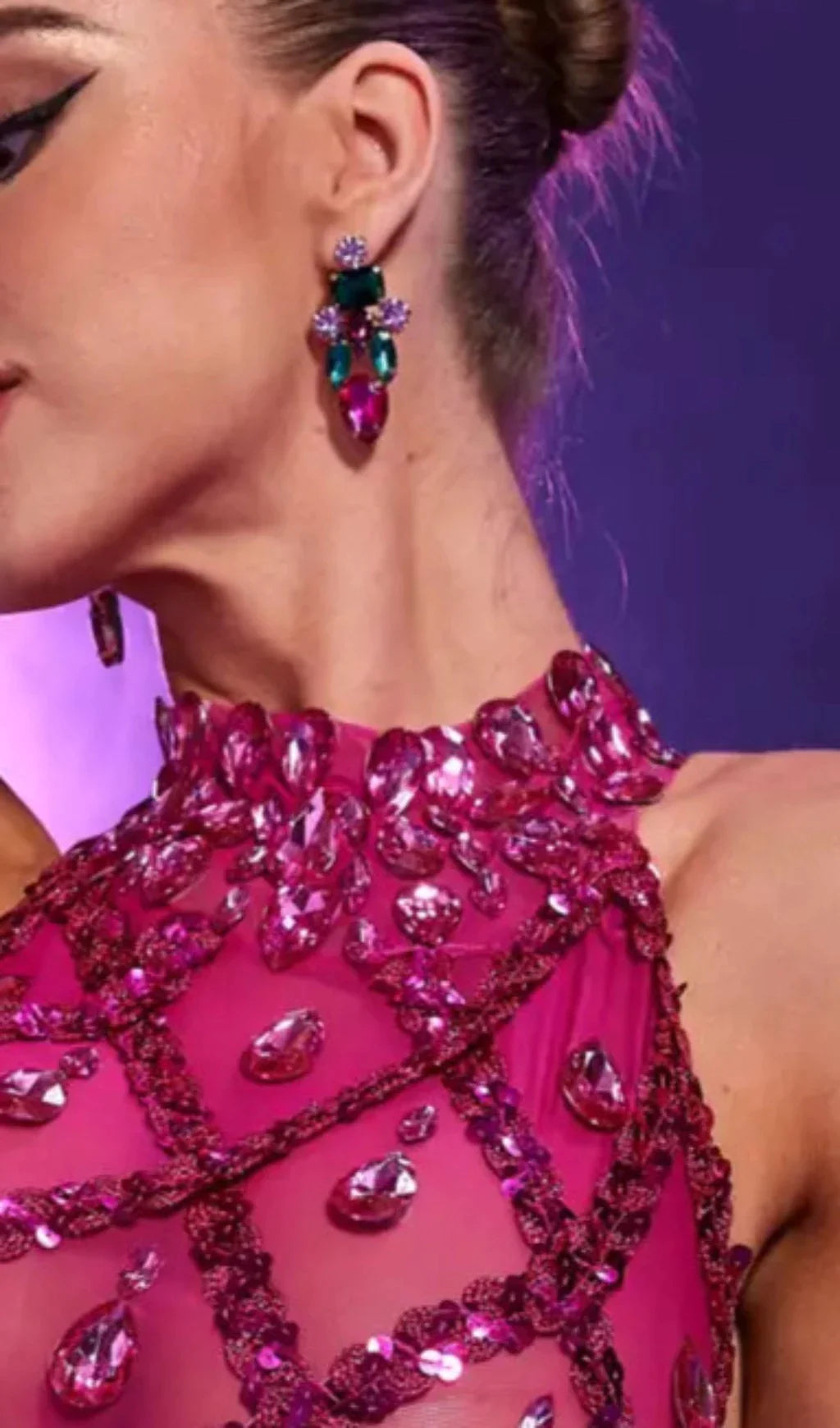 DROP CRYSTAL EARRINGS